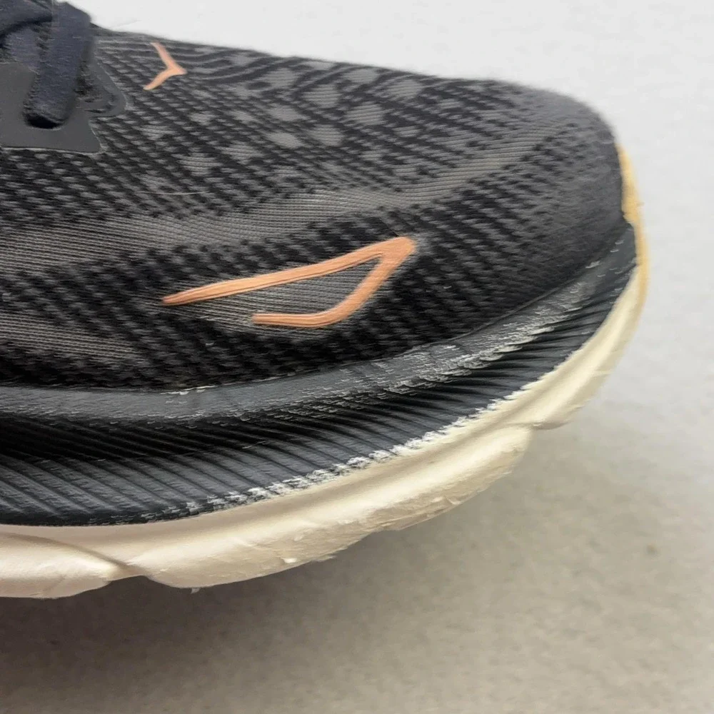 Hoka One One Clifton 9 Shoes Womens Size 11 Black Running Sneakers 1127896 BRGL